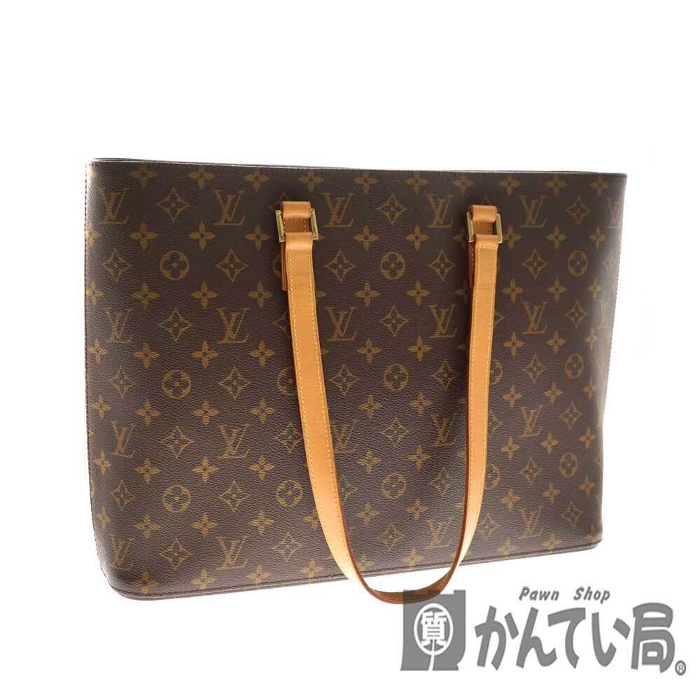 LOUIS VUITTON Luco Monogram Canvas Brown Bag Document